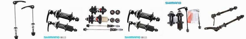 Giza M615 Lock SHIMANO : 100x9mm for and ... Bicycle 100x15mm Center Rear Bike 2019 & WINOMO Release