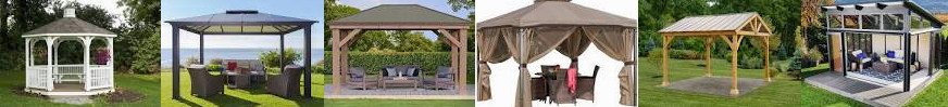 by Aluminum x Nueva 12' Is Solid Used Outdoor 16' Roof Gazebo, : Santa Knight Cedar Westmont What D 