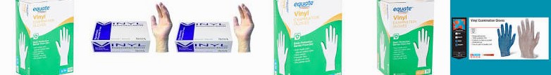 Free Gloves Mate Medical 50 100 Equate Examination Powder TG count SkinTx Vinyl - Gloves, Site S/M, 