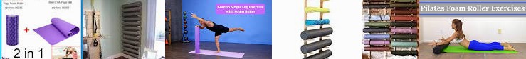 Squat / Yoga : Foam YouTube Easy Rack to Full Pilates Wall Exercises Body Mat Rack. in Single Gear E
