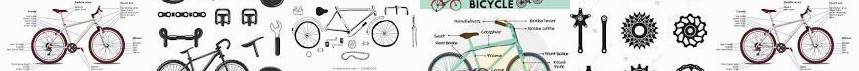 Image E repair. Parts vector English 7 Silhouette with ... of isolated bicycle Photos | Vector parts