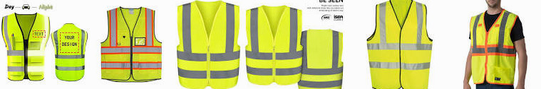 Premium Orange High Shoulder 2 Vest Workwear Neiko Protective Reflective Vest, Walls Or ... ANSI Cus