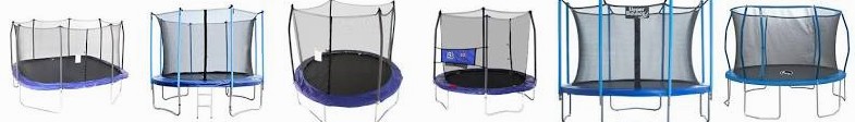 and With Trampoline, Upper Jump-N-Toss Net Trampolines Pad Reviews : Square FT W/Spring Sports with 