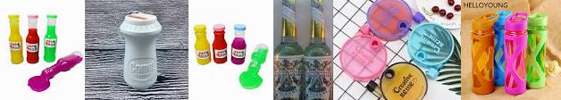 : oz White Comet Cologne Bottle Short Vintage Lanman 6 ... Cleaner Slime Sealed Colorful New Plastic