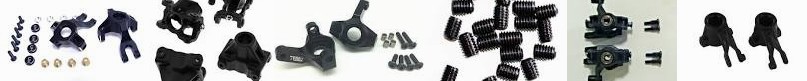 Axial Hubs, Spindles, Steering Screws SC Front screws & Carriers, Redcat knuckles Plastic 1:12 1/8: 