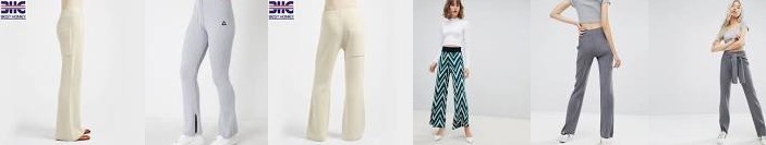 recommendation Leg Wide - Trousers Pants 100% Stripe Ribbed Gazelle Women′s Ladies Vero Leggings C