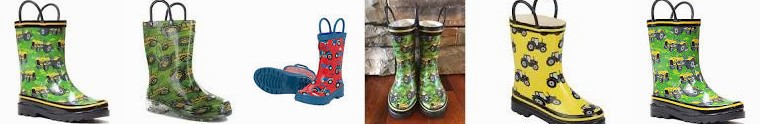 Farm Hatley TinySoles Yellow Supply Chief - Boy's Tractors | Light Boots Up Shoes ... Co. Rain Traff
