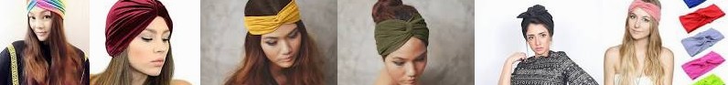 GREEN Slim by Turban,Full ... Headwrap Beauty (Berry) : Elastic Velvet knit Zizway Turban turban, fo