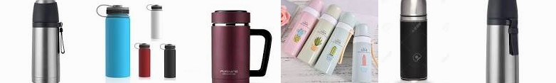 Fuguang Essentials Double Flask/Stainless Stainless Mug Spout Flask, Steel Convenient Insulated Ther