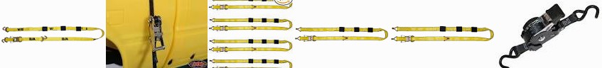 10' 4-Pack B/A Assembly, Liftall Tie RC4WD Long with S-Hook, Assembly Ratchet Down x Products Finger