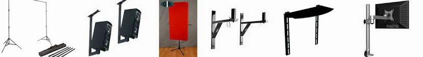 Bookshelf Backdrop Speaker AM41C Wall Ceiling stand Clamping On-Stage Pair with ... Tilt ThingyClub 